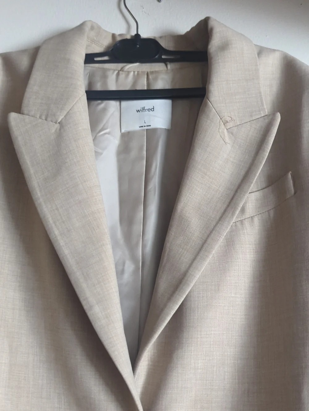 Wilfred Generation Blazer In Heather Oat Beige - Picture 7 of 14